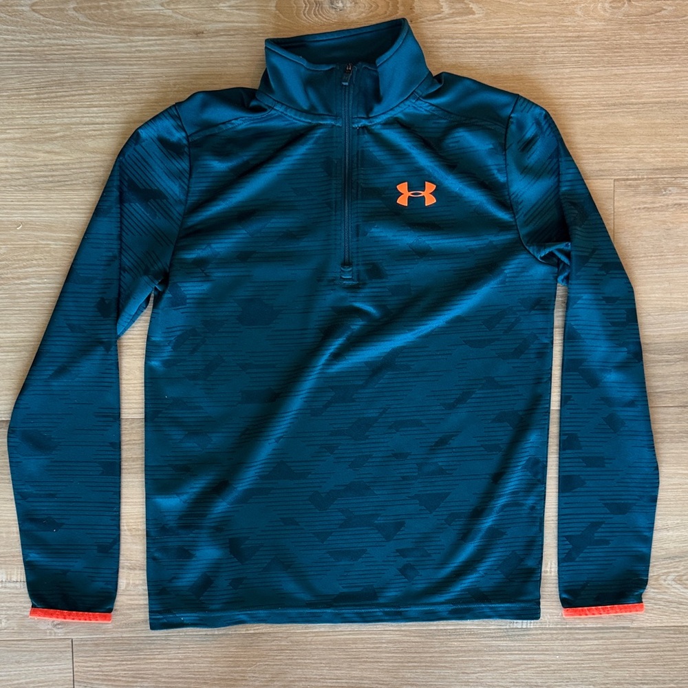 Under Armour Kids Long Sleeve Tee - Blue and Orange